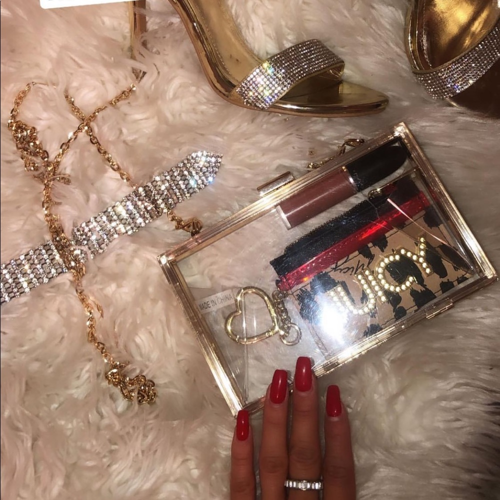 Miss Lola acrylic clear crossbody